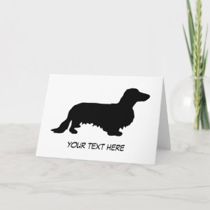 Dachshund Long Hair - Silhouette 1 Kort
