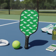 Dachshund Loving Pickleball Grönt Blue
