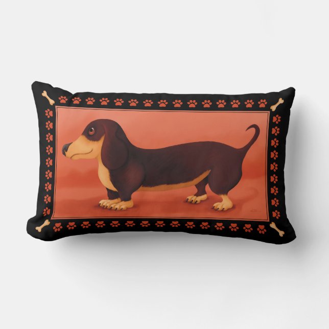 Dachshund Lumbarkudde (Framsida)