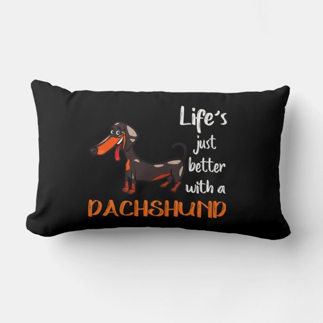 Dachshund Lumbarkudde (Framsida)