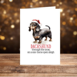 Dachshund Lustig jul Glad helg
