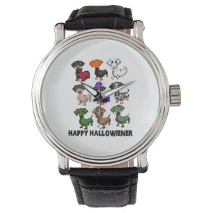 Dachshund Lycklig Halloweiner Rolig hund Halloween Armbandsur