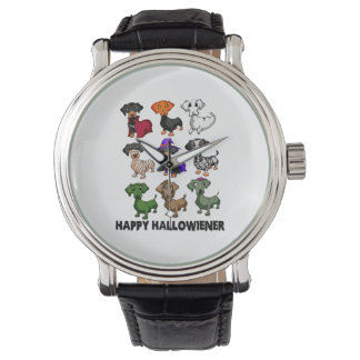 Dachshund Lycklig Halloweiner Rolig hund Halloween Armbandsur