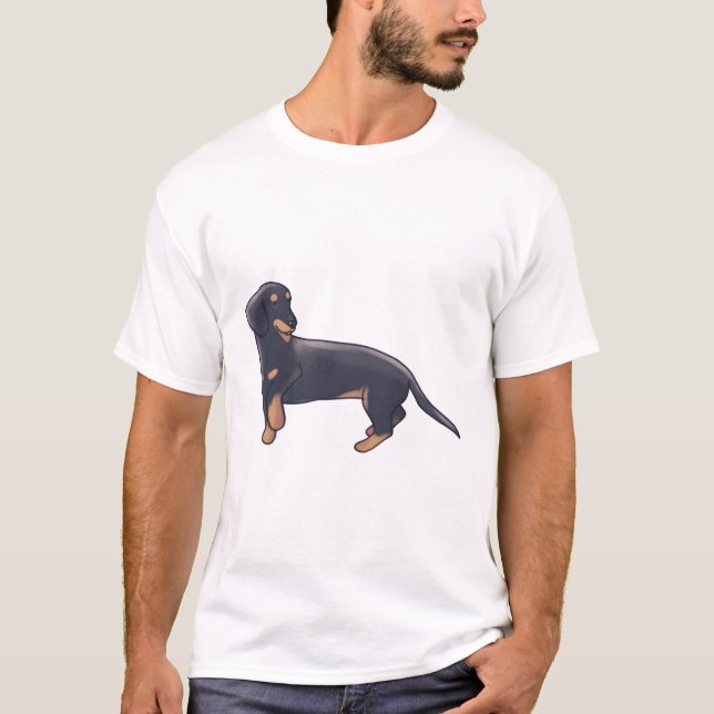 Dachshund Magic T Shirt (Framsida)