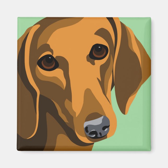 Dachshund Magnets Magnet (Framsidan)