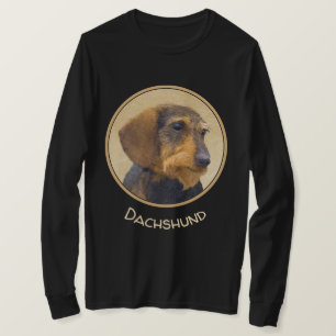 Dachshund-målning Original Hund Art T Shirt
