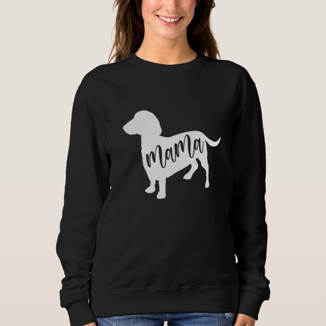 Dachshund Mama For Teckel sausage hounds Dachshund T Shirt (Framsida)