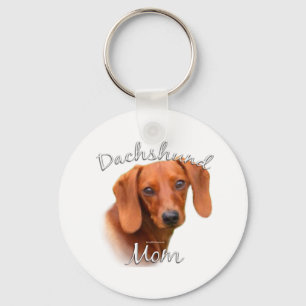 Dachshund Mamma 2 Nyckelring