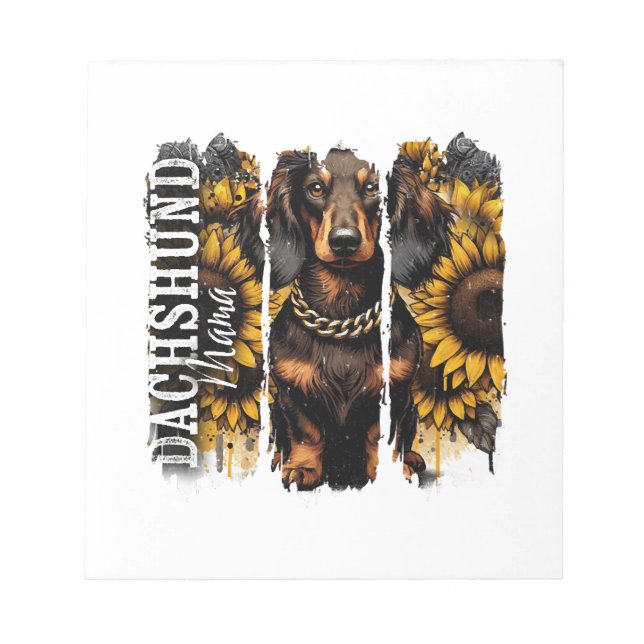 Dachshund Mamma Anteckningsblock (Framsida)