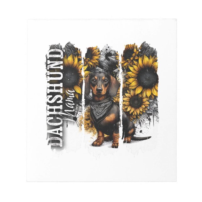 Dachshund Mamma  Anteckningsblock (Framsida)