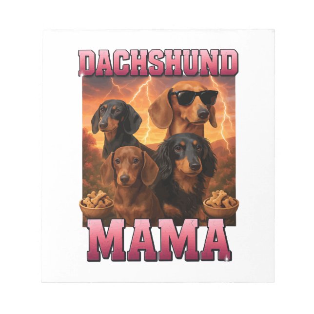 Dachshund Mamma Anteckningsblock (Framsida)