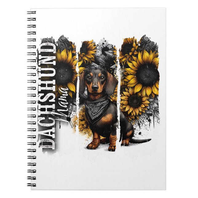 Dachshund Mamma  Anteckningsbok (Framsidan)