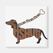 Dachshund Mamma - Black and Tan Doxie - Hjärtblödn