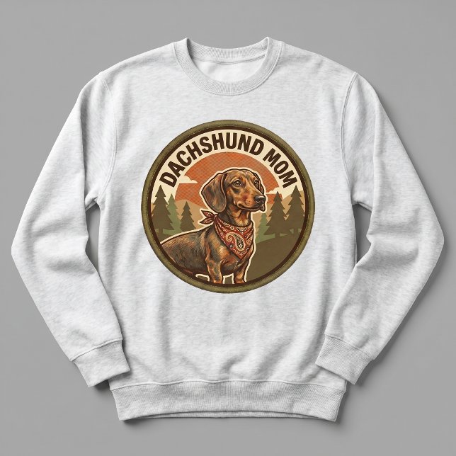 Dachshund-mamma Crewneck Wiener Dog Mamma Present  T Shirt (Skapare uppladdad)