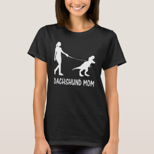 Dachshund Mamma Doxie Mamma Hund Dinosaur Women Mo T Shirt
