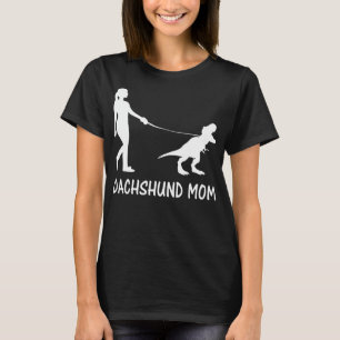 Dachshund Mamma Doxie Mamma Hund Dinosaur Women T Shirt