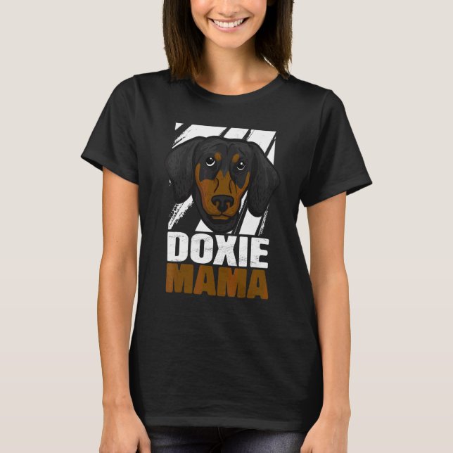 Dachshund Mamma Doxie Mamma T Shirt (Framsida)