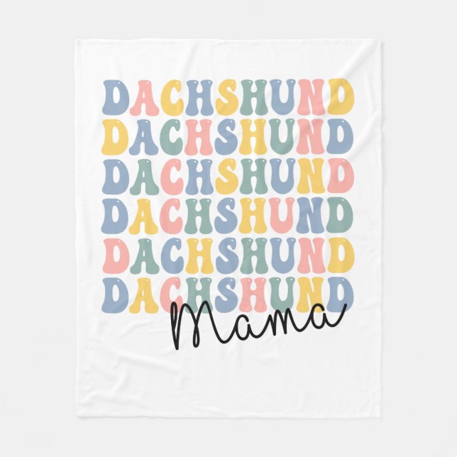 Dachshund Mamma Fleecefilt (Framsidan)