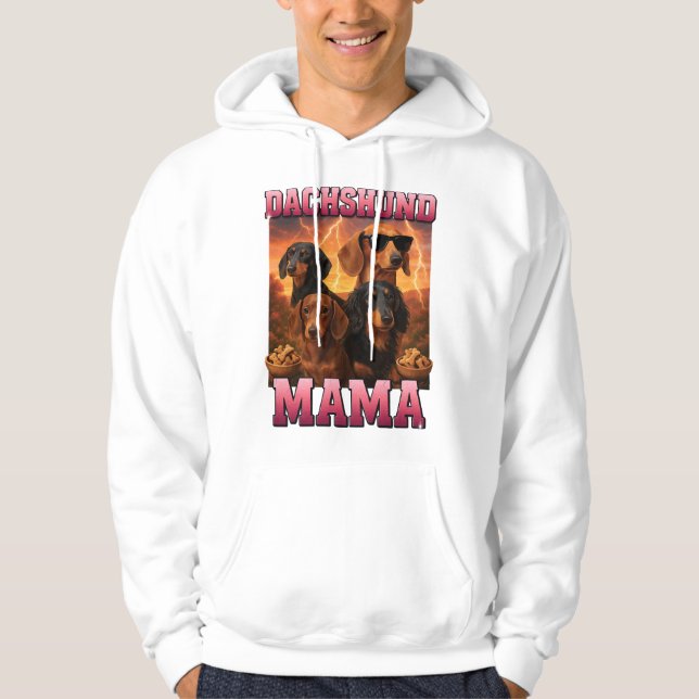 Dachshund Mamma Hoodie (Framsida)