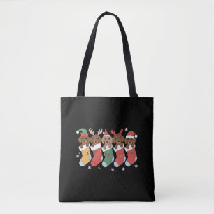 Dachshund-mamma jul present för hundägare nytt år tygkasse