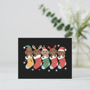 Dachshund-mamma jul present för hundälskare nytt å helg vykort