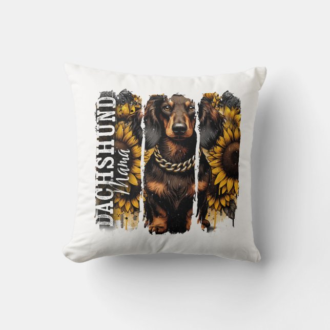 Dachshund Mamma Kudde (Framsida)