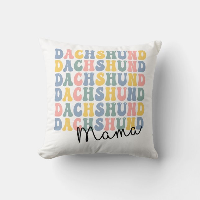 Dachshund Mamma Kudde (Framsida)