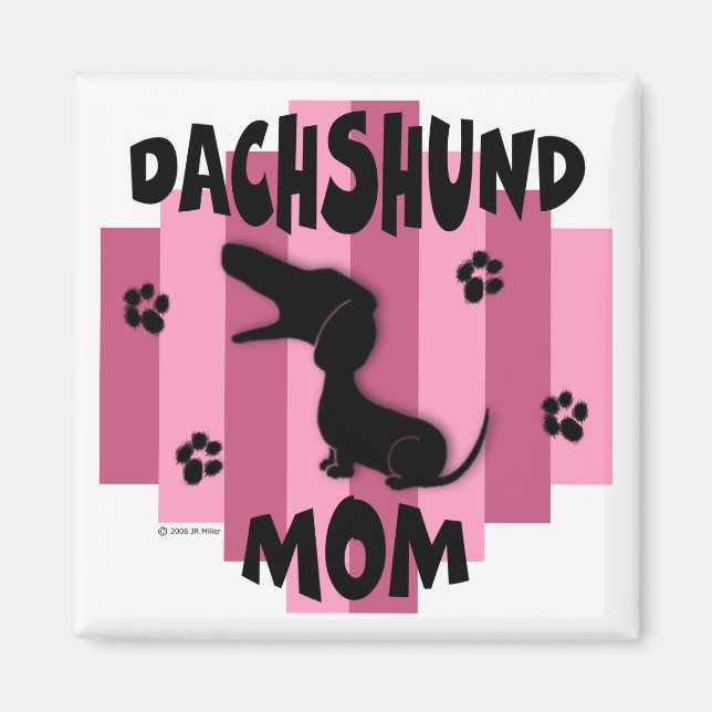Dachshund Mamma Magnet (Framsidan)