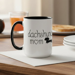 Dachshund Mamma Mugg för Wiener Hundälskares