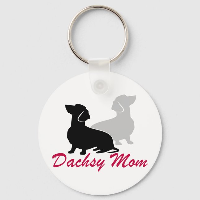 Dachshund Mamma Nyckelring (Framsida)