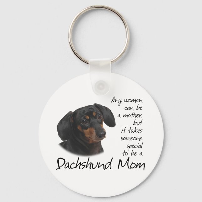 Dachshund Mamma Nyckelring (Framsida)
