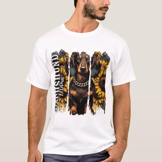Dachshund Mamma T Shirt (Framsida)