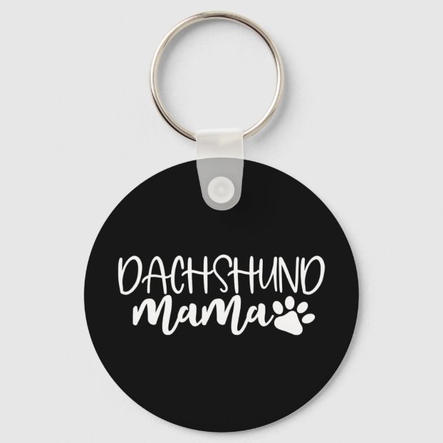 Dachshund Mamma Wiener Hund Birthday Gift Nyckelring (Framsida)