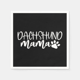 Dachshund Mamma Wiener Hund Birthday Gift Pappersservett