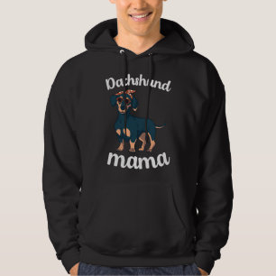 Dachshund Mamma Women Mors dag Wiener Mamma Funny Hoodie