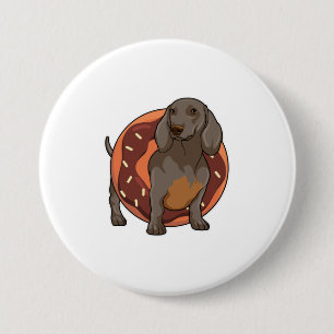 Dachshund med Donut Knapp