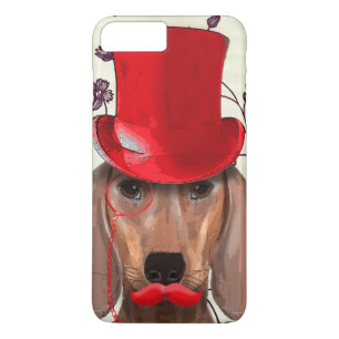 Dachshund med Röda Top hat