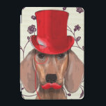 Dachshund med Röda Top hat iPad Mini Skydd<br><div class="desc">Children's</div>