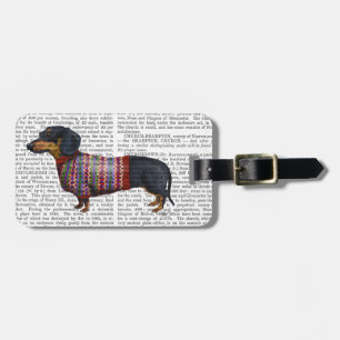 Dachshund med ylle bagagebricka