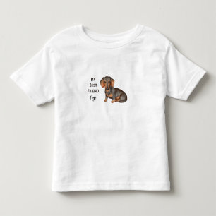 Dachshund Min bästa vän Anpassningsbar Pet Namn T Shirt
