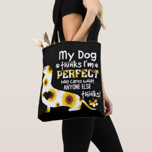 Dachshund Mina Hund tror att jag är Perfekt Lustig Tygkasse