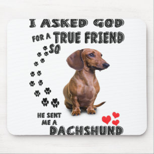Dachshund Miniature Gift, Sause Hund, Weenie Wog Musmatta