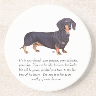 Dachshund-minne - Manlig Underlägg
