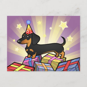Dachshund (mjuk jacka) vykort