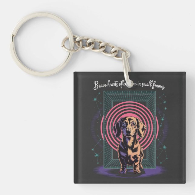Dachshund Modiga Hjärtan Kommer Ofta I Små Ramar (Framsidan)