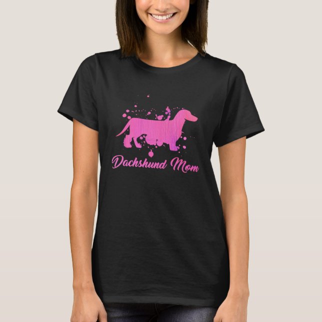 Dachshund Mom  Dachshund Mom Dogs Women Dog Owner T Shirt (Framsida)