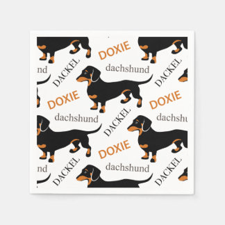Dachshund Mönster Pappersservett