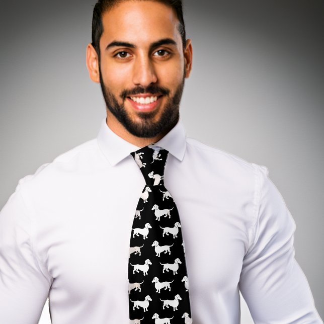 Dachshund Mönster Svart slips Doxie Hund (Skapare uppladdad)