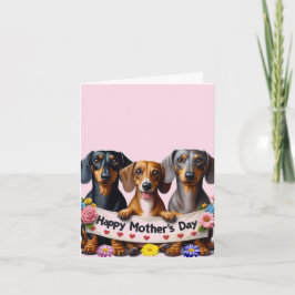 Dachshund mors dag från oss  kort