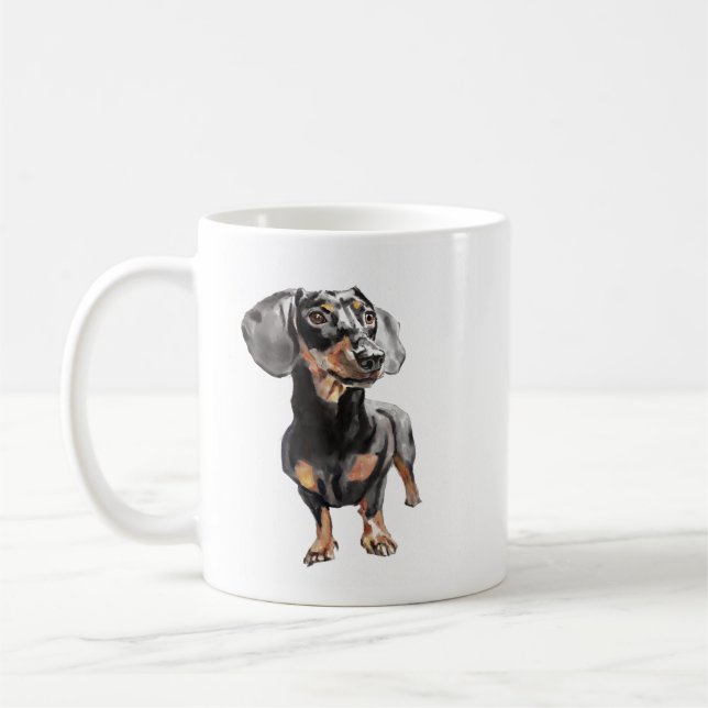 Dachshund-mugg – Korvmugg, Vinstorpska hundkaffemu Kaffemugg (Vänster)